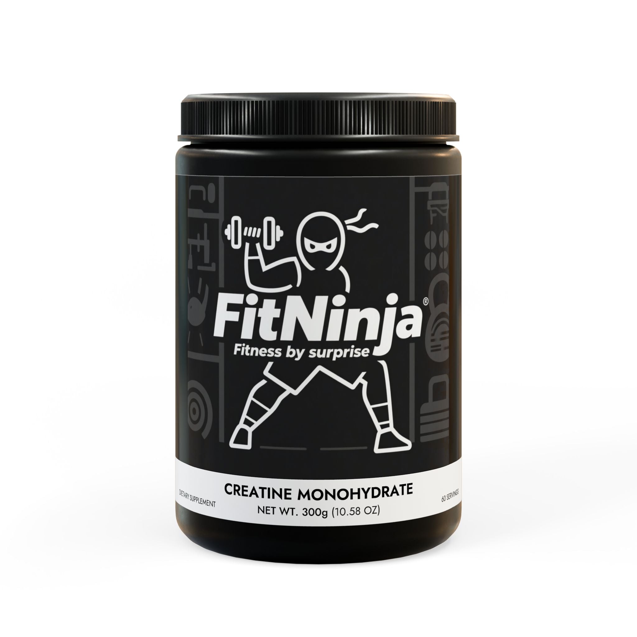 FitNinja Creatine Monohydrate Supplement (300g, 10.58oz)