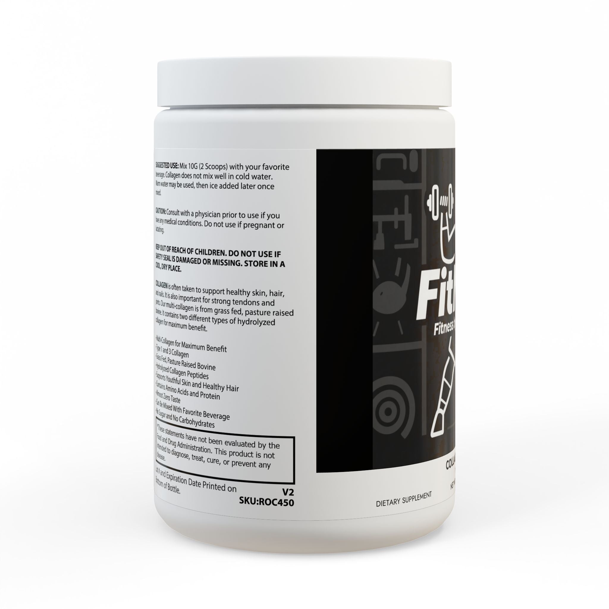 Collagen Peptides Type I & III Supplement (350g, 12.3oz)